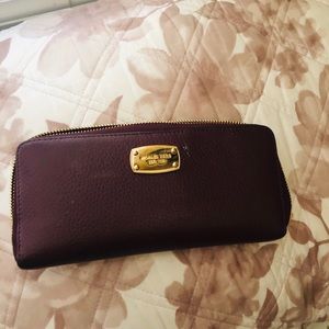 mk wallet burgandy